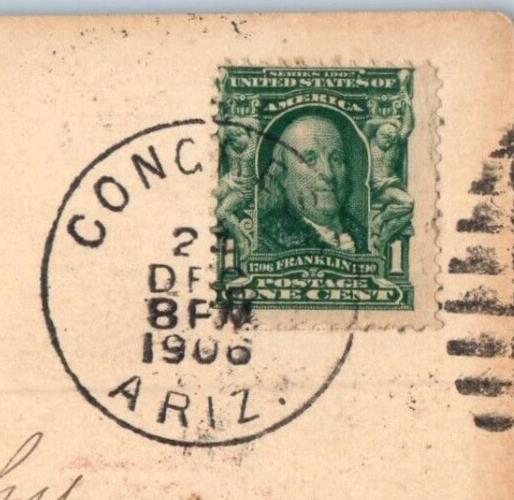 1906 2 Cor. VII:16 Bible Scripture Flowers Bird Congress Arizona AZ Postcard