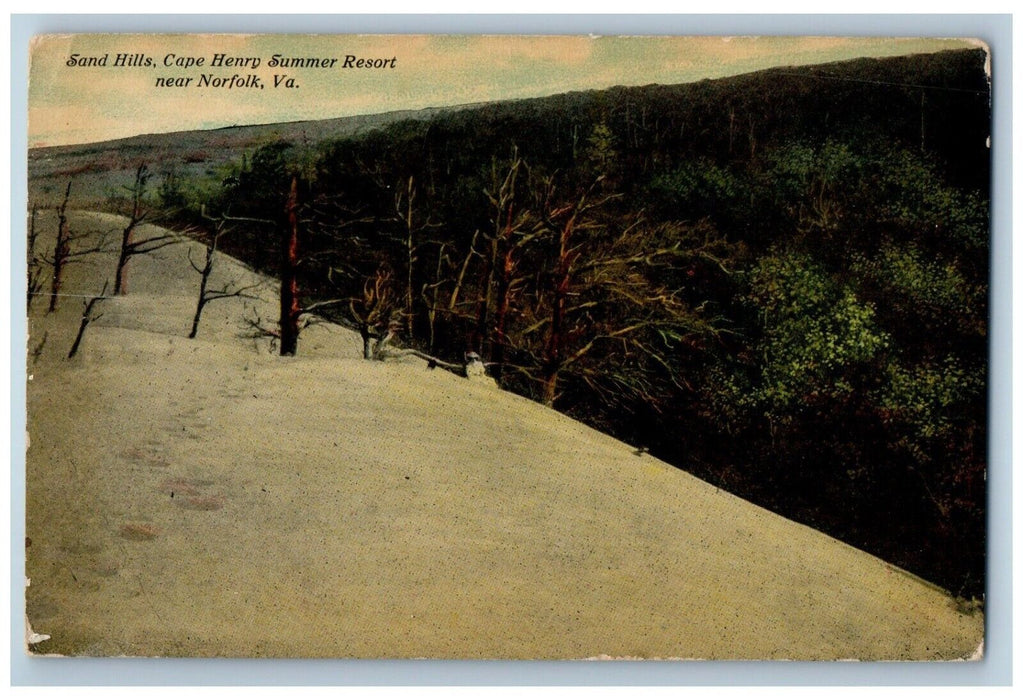 c1910 Sand Hills Cape Henry Summer Resort Norfolk Virginia VA Unposted Postcard