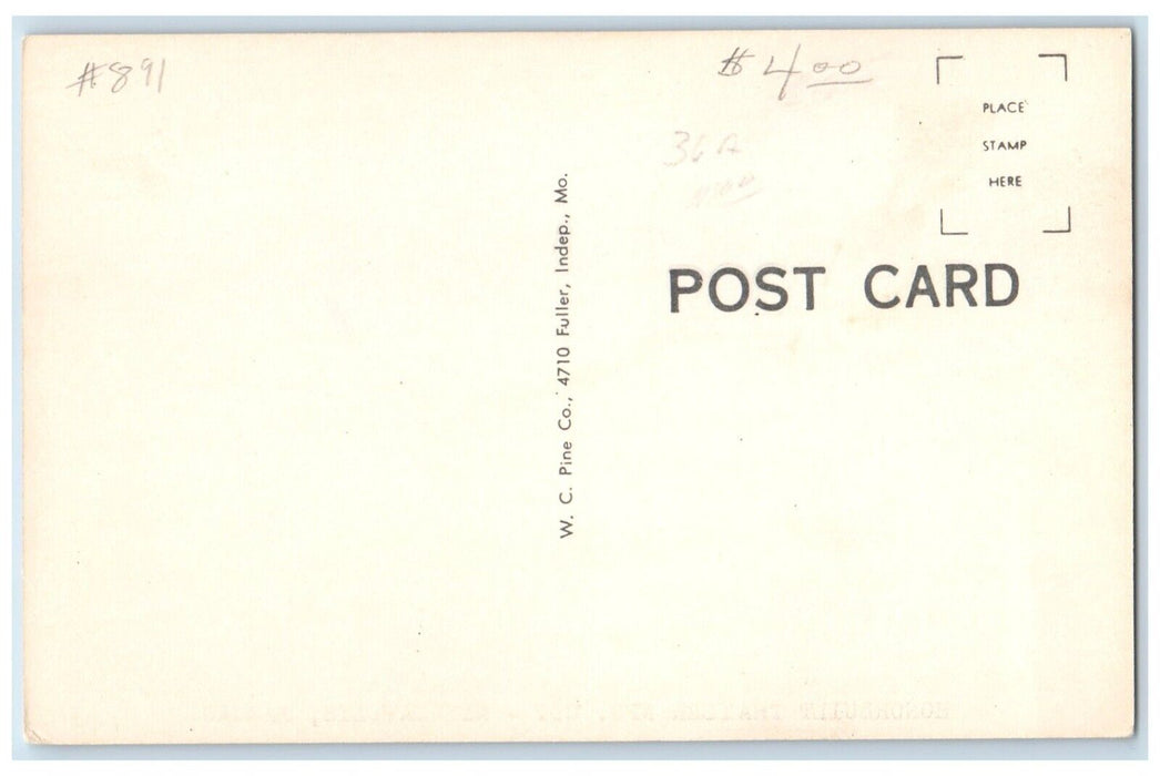 c1940 Honorbuilt Trailer MFG Exterior Building Field Minneapolis Kansas Postcard