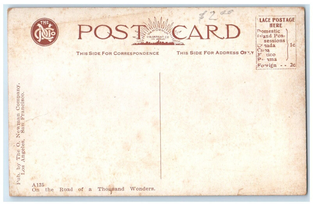 c1910's A Section Of Los Angeles Business Center California CA Antique Postcard