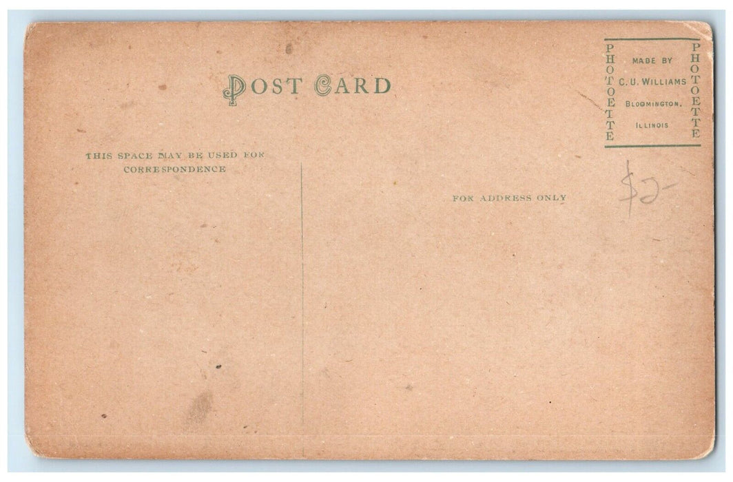 c1910 Honeymoon Trail New City Park Galesburg Illinois Vintage Unposted Postcard