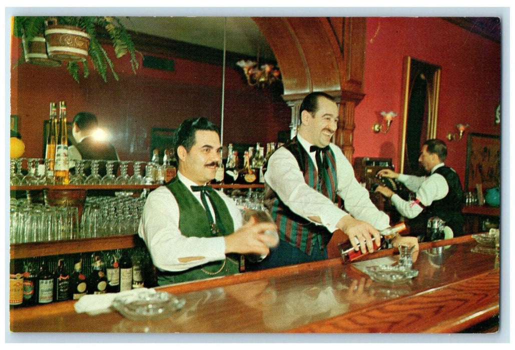 c1950's Lulu Belle Restaurant Bar Interior View Scottsdale Arizona AZ Postcard