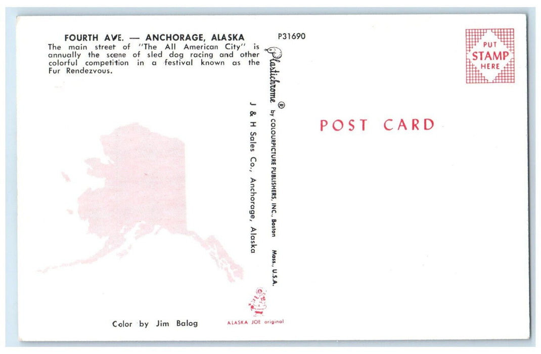 Anchorage Fur Rendezuous 515 Club Dirt Rock Car Anchorage Alaska AK Postcard