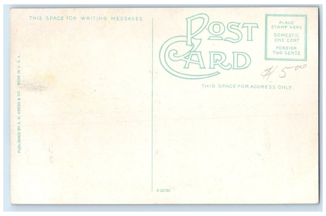 c1910's Department Of Interior Scene Street Hot Springs Arkansas AR Postcard