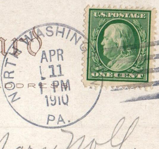 1910 The Woodland Path Horse Riding North Washington Pennsylvania PA Postcard