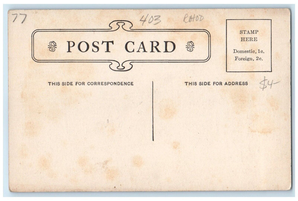c1910 Reddick Library Appellet Court House Ottawa Illinois IL Unposted Postcard