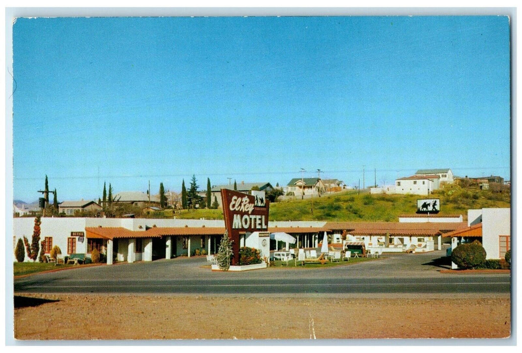 c1950's El Rey Motel Roadside Globe Arizona AZ Unposted Vintage Postcard