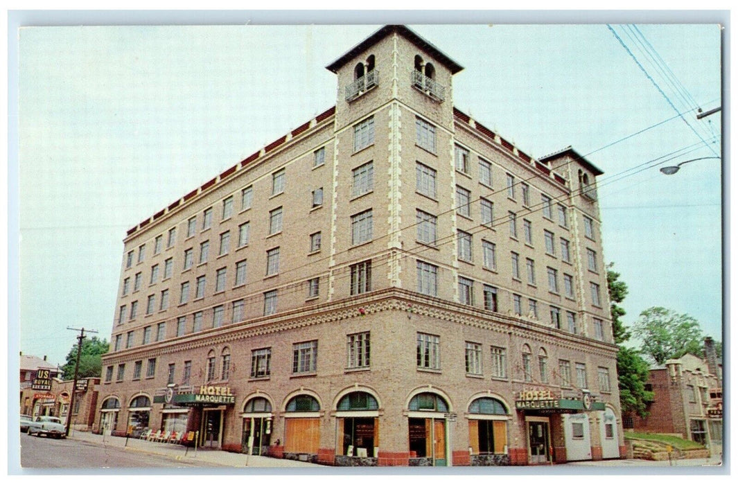 Marquette Hotel Building Cars Street View Cape Girardeau Missouri MO Postcard