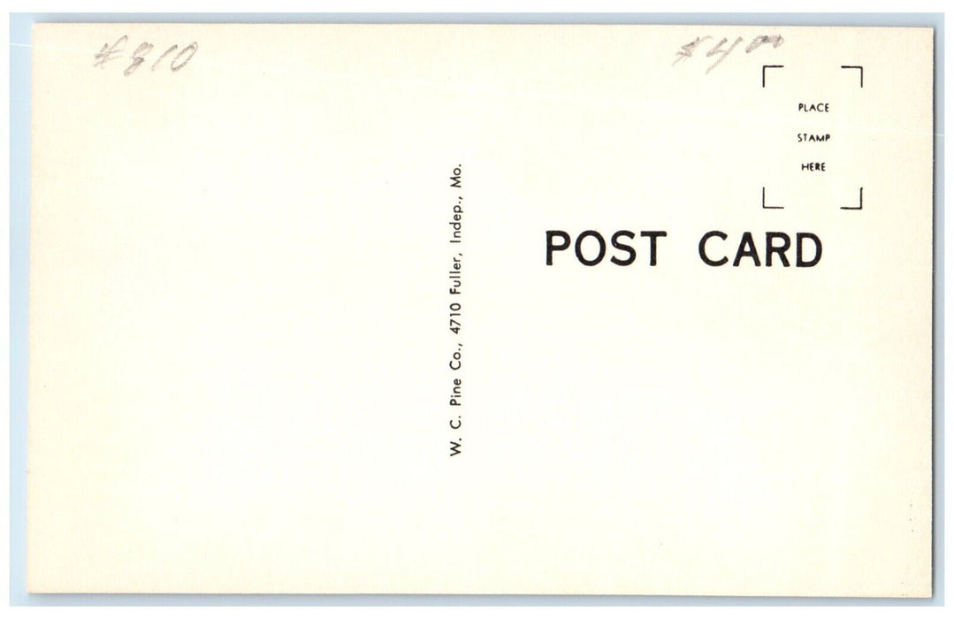 c1940 Exterior View American Legion Cabin Frankfort Kansas KS Unposted Postcard