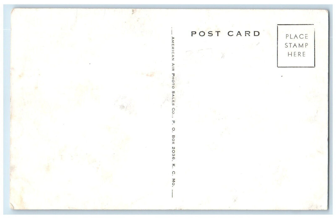 c1940 Aerial Ireland Standard Service Jimmy 50s Cafe Florence Kansas KS Postcard