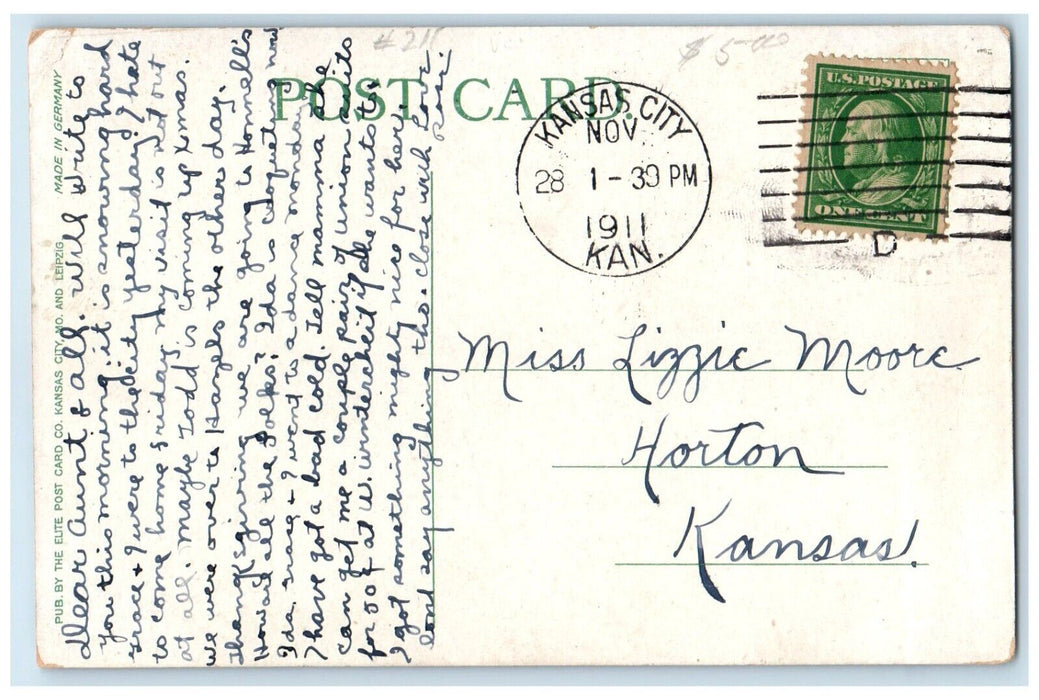 1911 Exterior Morris Co Packing Plant Railroad Armourdale Kansas Posted Postcard