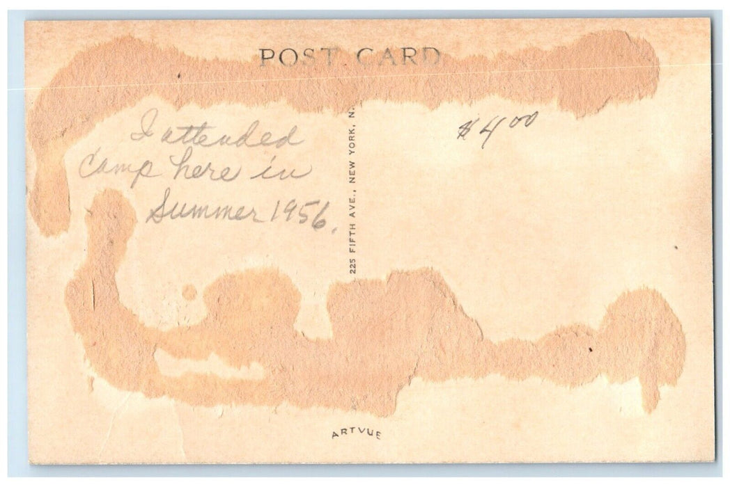 1956 Camp Wood Waterfront YMCA Camp Boys Girls Elmdale Kansas Unposted Postcard