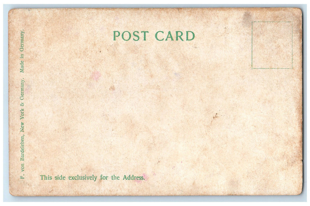 c1905 O'Connell Bridge and Sackville St. Dublin Ireland Antique Postcard