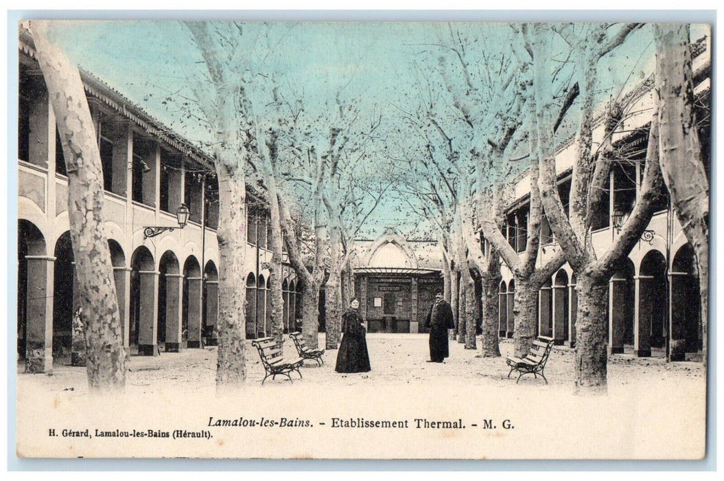 c1905 Etablissement Thermal M.G. Lamalou-Les-Bains France Unposted Postcard