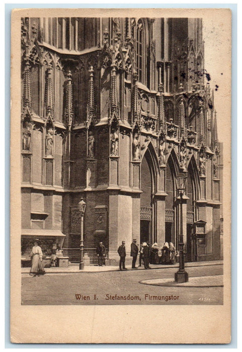 c1940's Stephen's Cathedral Confirmation Gate Vienna Austria Postcard