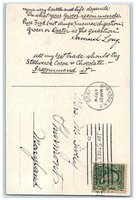 1908 Max Bridge with Burg Nuremberg Germany Antique Posted Postcard