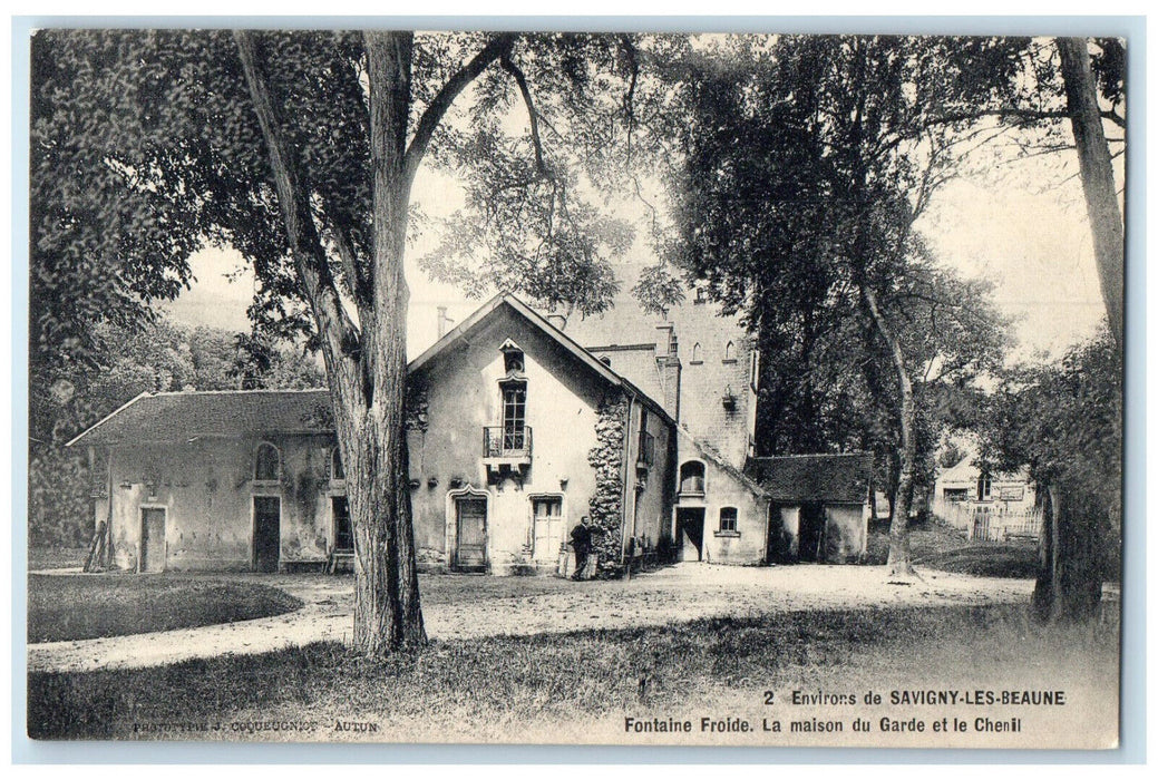 c1940's Surroundings Of Savigny Les Beaune Cold Fountain France Postcard