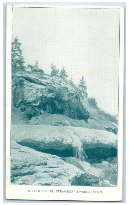 1906 Scenic View Bitter Springs Steamboat Springs Colorado CO Posted Postcard