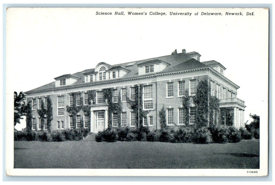 1945 Science Hall Women College University Delaware Newark Delaware DE Postcard