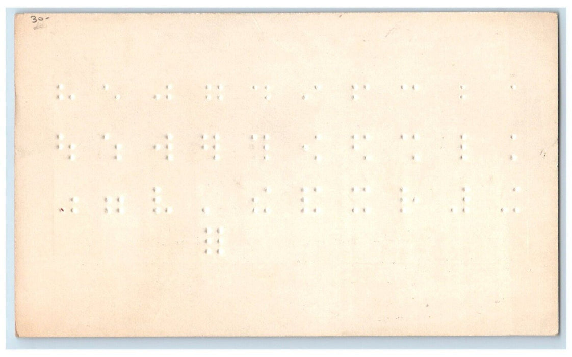 Braille Alphabet And Numerals Used By The Blind Los Angeles CA Embossed Postcard