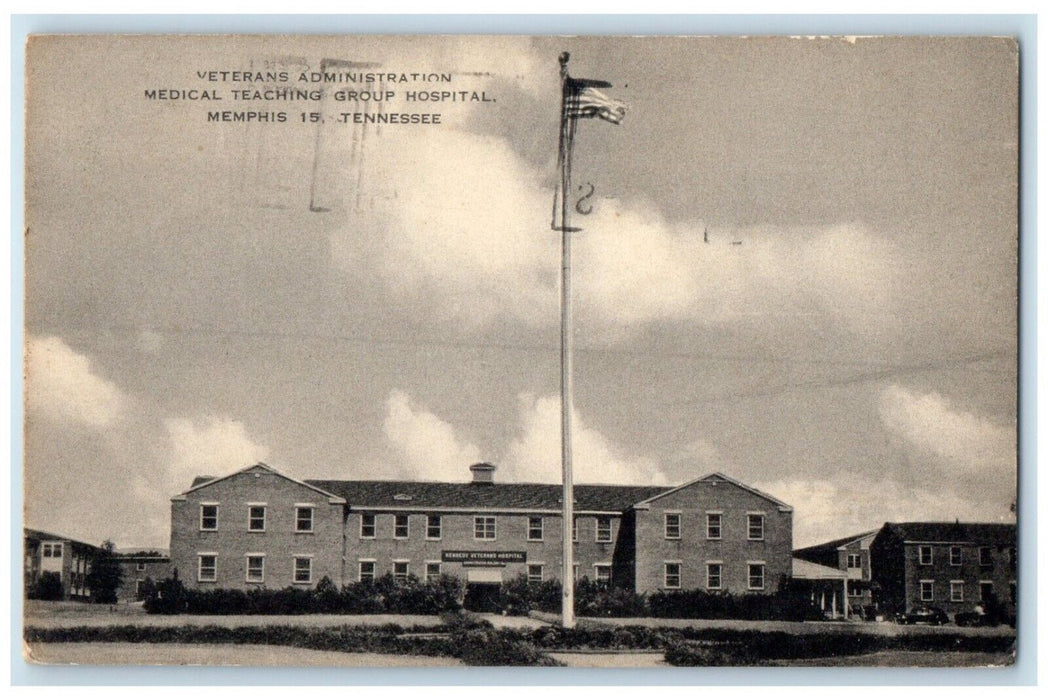 1955 Veterans Administration Medical Teaching Group Hospital Memphis TN Postcard