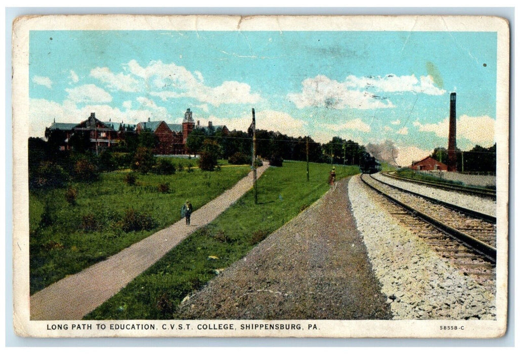 1931 Long Path Education CVST College Shippensburg Pennsylvania Vintage Postcard