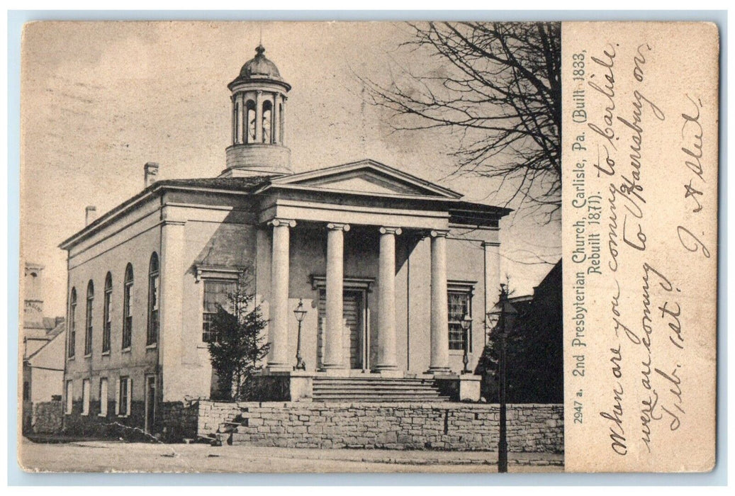 1906 Presbyterian Church Chapel Exterior Building Carlisle Pennsylvania Postcard