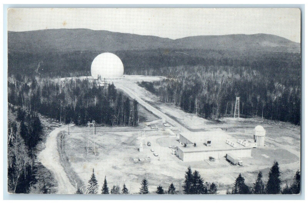 c1940 Bell Telephone System's Earth Station Satellites Andover Maine ME Postcard