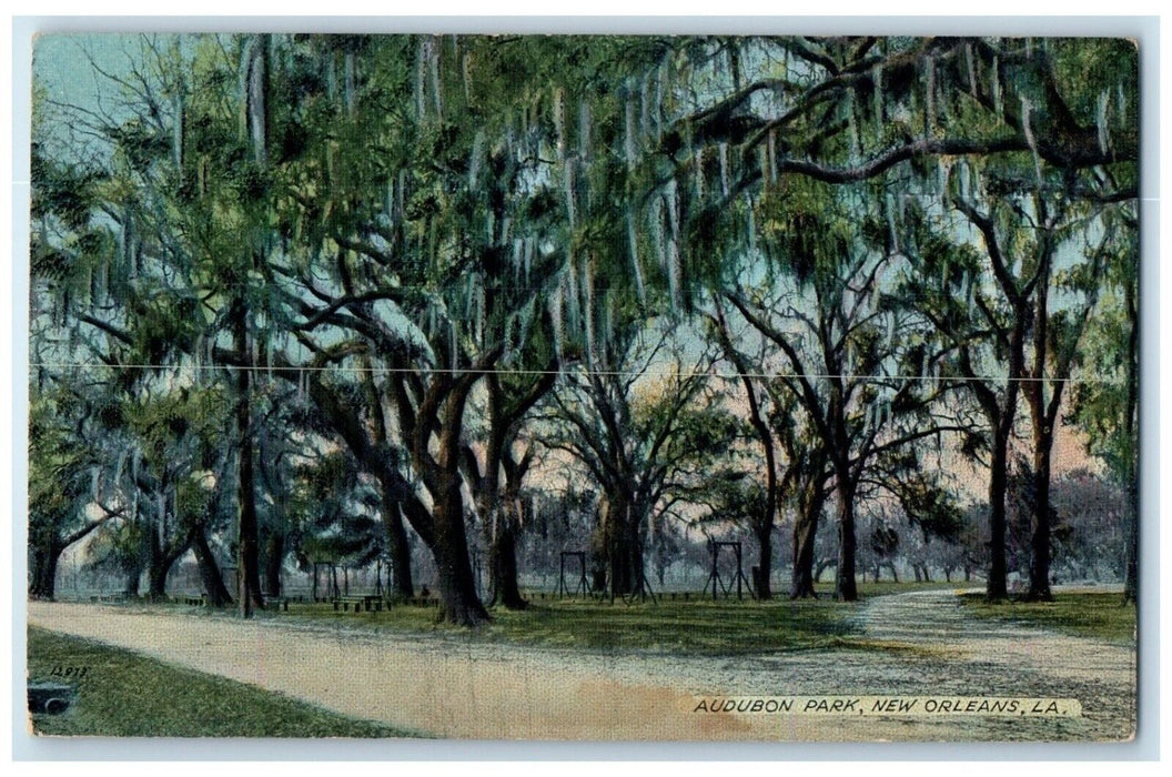 c1910's View Of Audubon Park New Orleans Louisiana LA Unposted Antique Postcard