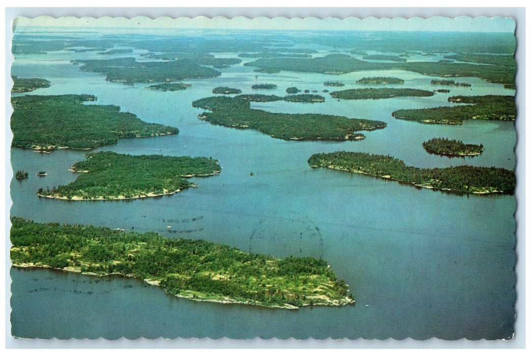 1968 A Country Teeming with Fish Lake of the Woods Ontario Canada Postcard