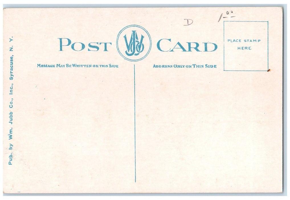 c1910's D L & W Station Depot Railroad Train Cortland New York NY Postcard