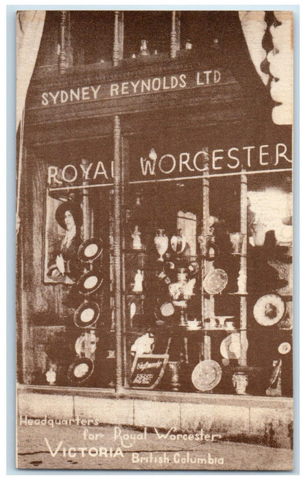 1948 Headquarters for Royal Worcester Victoria British Columbia Canada Postcard