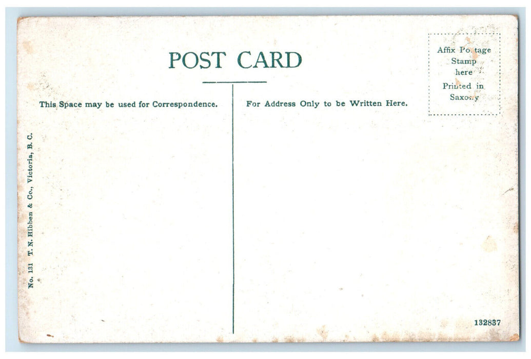 c1910 Canadian Pacific Railway Office Victoria British Columbia Canada Postcard