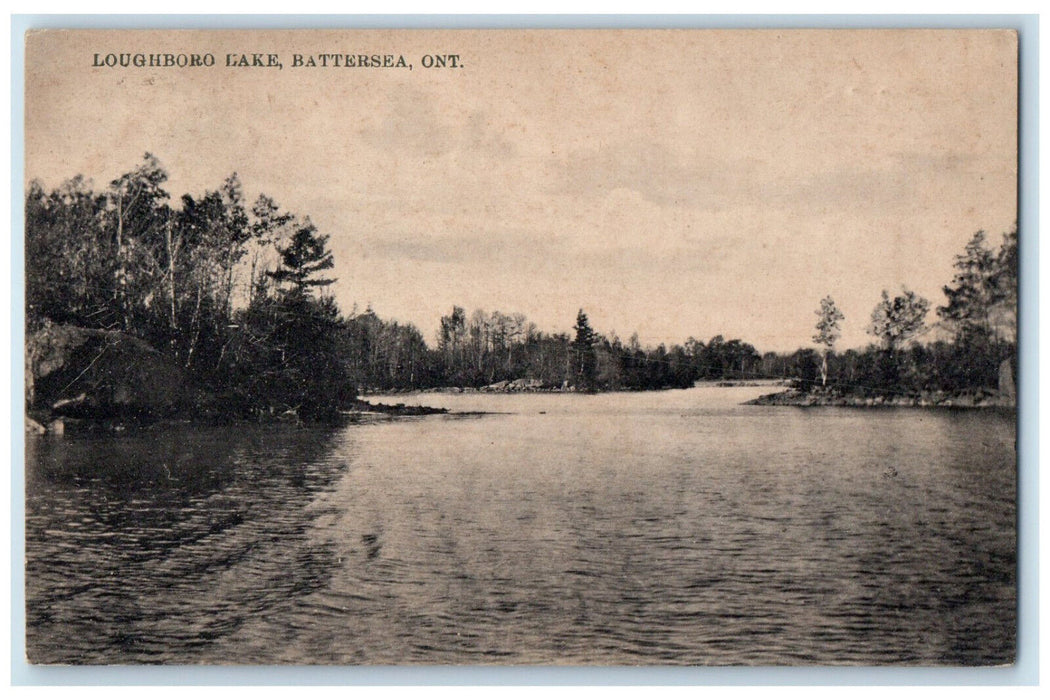 c1910 Loughboro Lake Battersea Ontario Canada Antique Posted Postcard