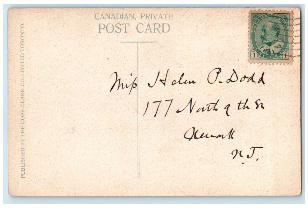 c1910 View of Victoria Bridge Montreal Quebec Canada Posted Antique Postcard