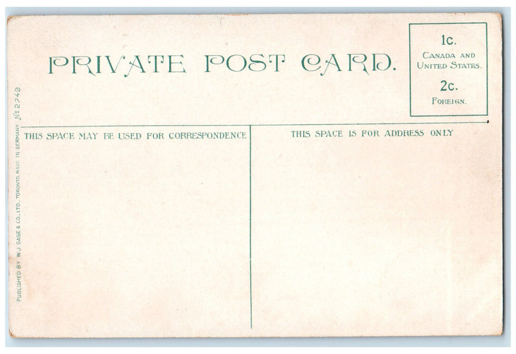 c1910 Centre Island Park Toronto Ontario Canada Antique Unposted Postcard