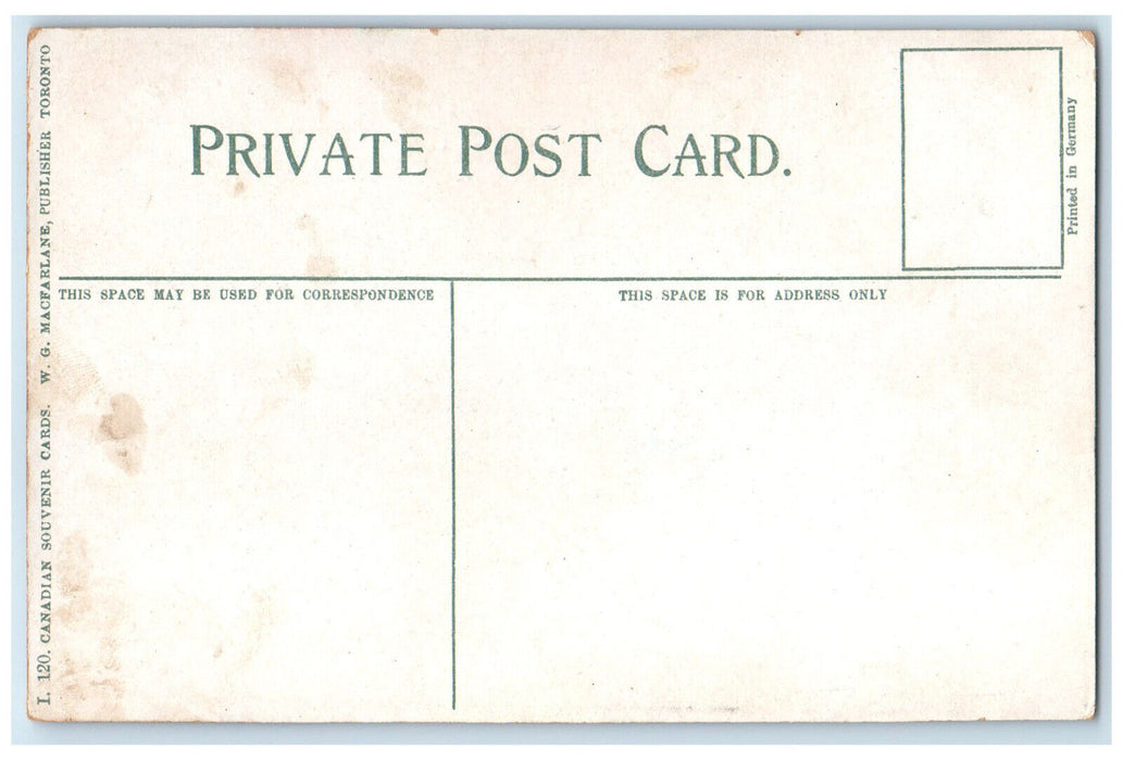 c1910 Entrance View Foresters Temple Toronto Ontario Canada Unposted Postcard