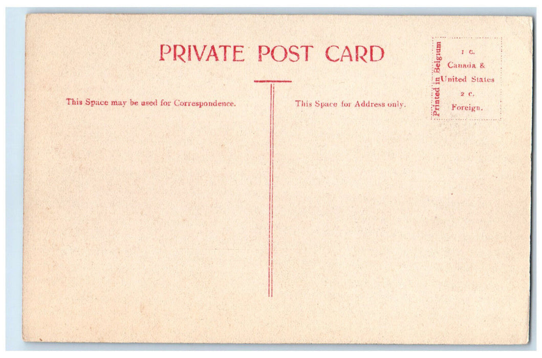 c1910 St. John Falls Slack Water Bridge Boating New Brunswick Canada Postcard