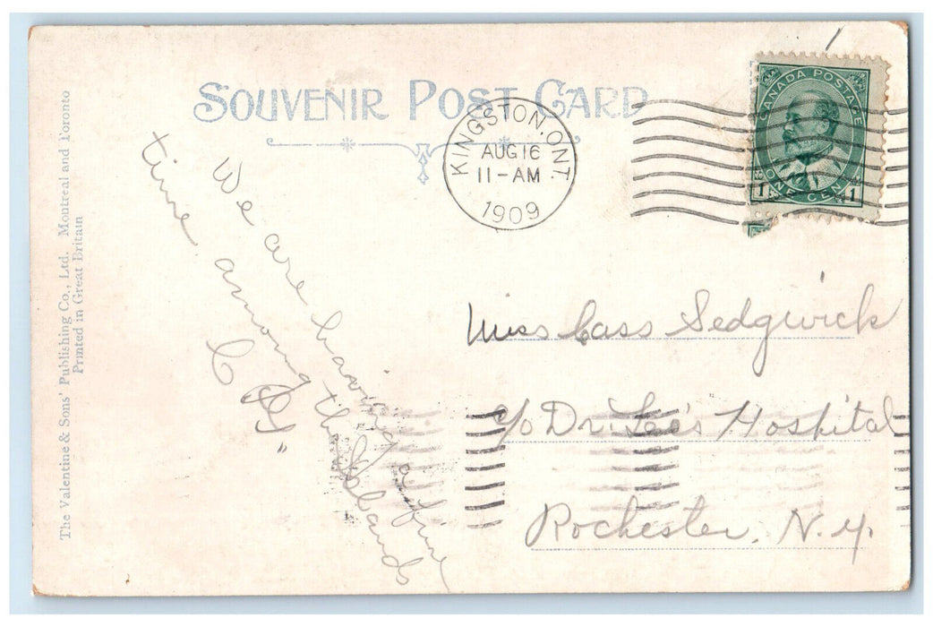1909 Nurses Home General Hospital Kingston Canada Posted Antique Postcard