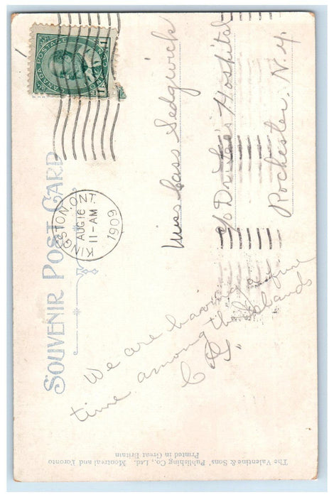 1909 Nurses Home General Hospital Kingston Canada Posted Antique Postcard