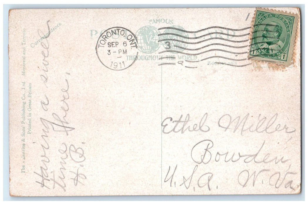 1911 Roncesvalles Avenue Toronto Ontario Canada Posted Antique Postcard