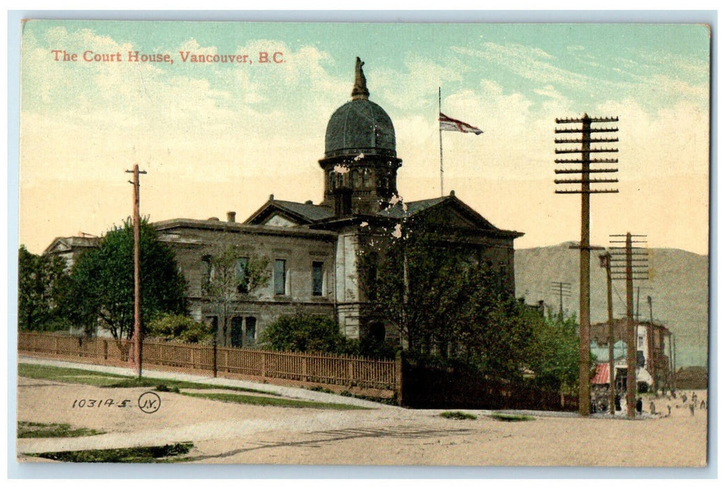 c1905 The Court House Vancouver British Columbia Canada Unposted Postcard