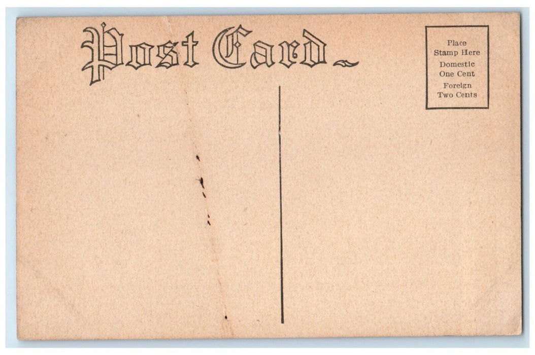 c1910 Front View High School Building Hartford City Indiana IN Unposted Postcard