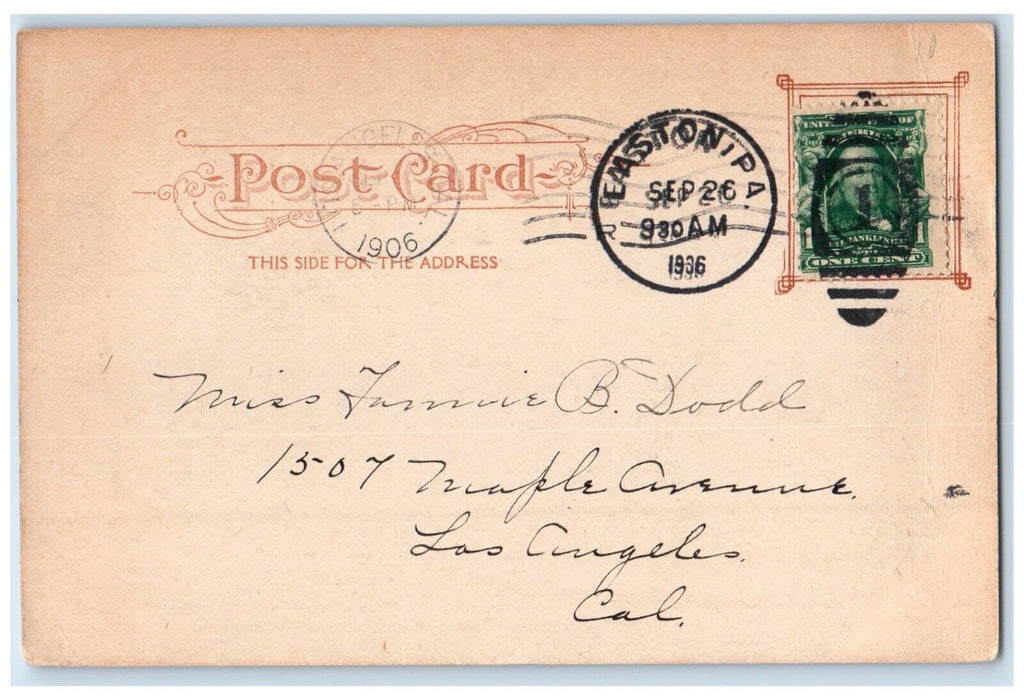 1906 High School And Manual Training Buildings Waltham Easton MA Posted Postcard