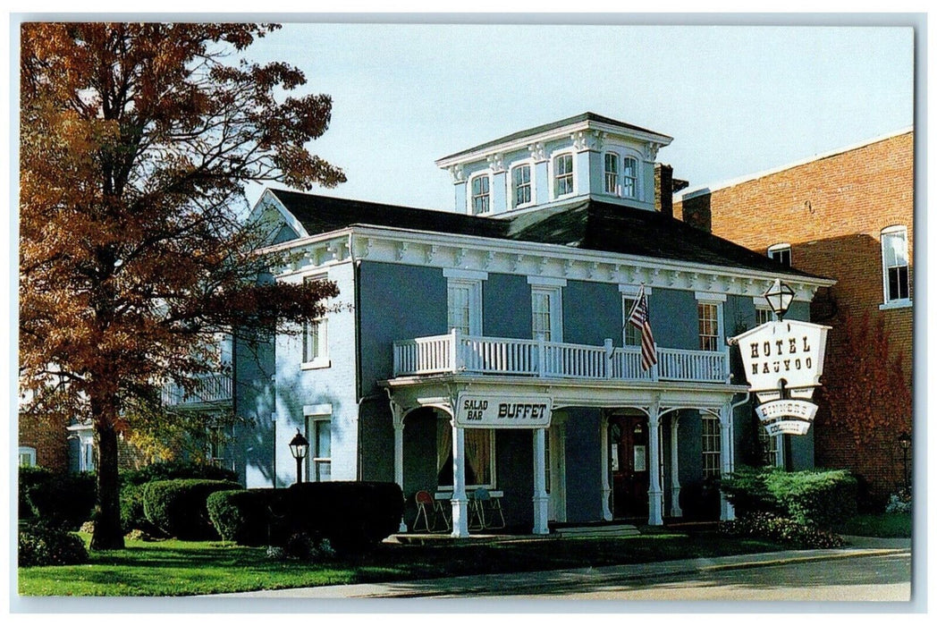 Hotel Nauvoo Inn Motel Hotel Restaurant Nauvoo Illinois IL Vintage Postcard