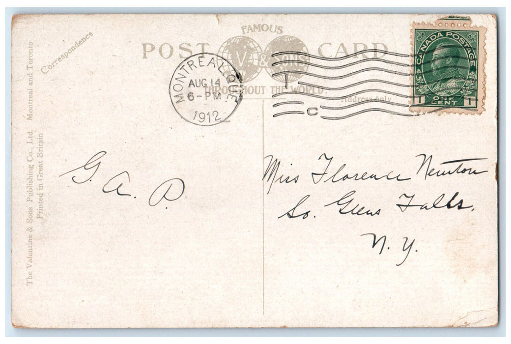 1912 Dominion Square Montreal Quebec Canada Posted Antique Postcard