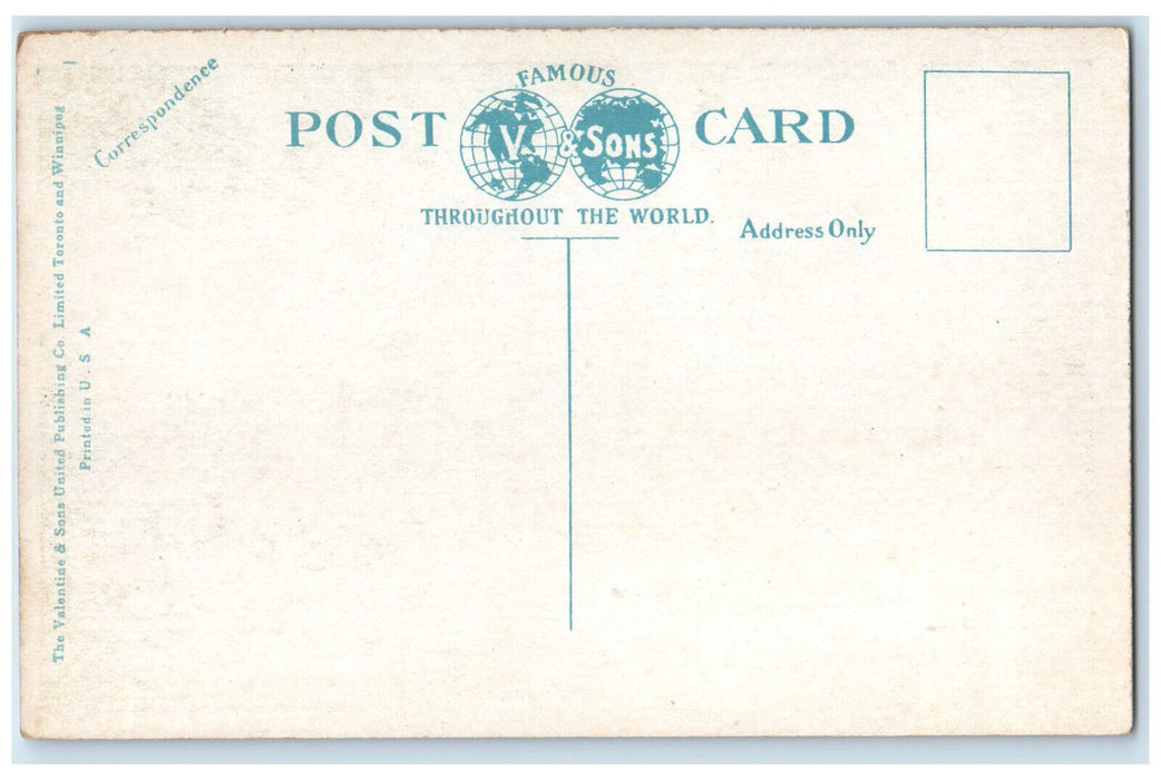 c1920's Wellington Street Looking East St. Thomas Ontario Canada Postcard