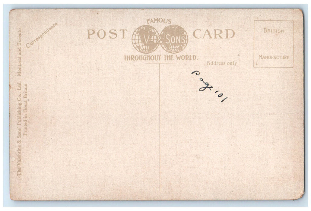 c1910 Drive Near C.P.R. Hotel Banff Canadian Rockies Canada Antique Postcard