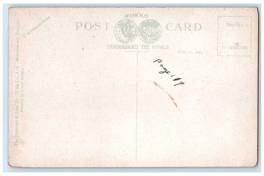 c1910 Field British Columbia and Mount Stephen Canadian Rockies Canada Postcard