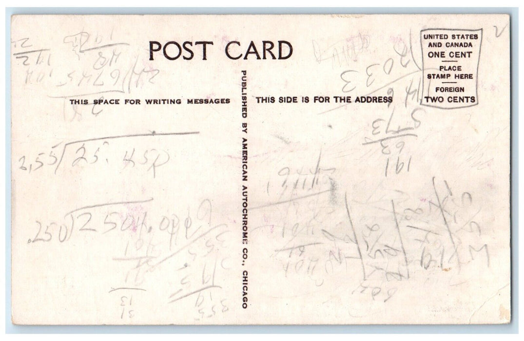 c1930's Engineering College University Of Illinois Urbana Champaign IL Postcard